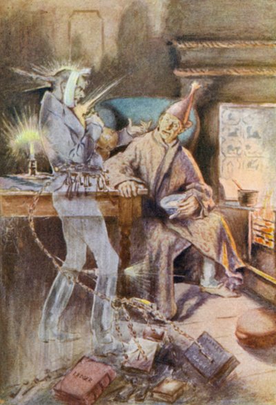 クリスマスキャロルのイラスト 作： Leonard Skeats